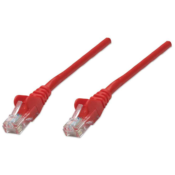 Intellinet 342131 Network Patch Cable, Cat6, 0.5m, Red, CCA, U/UTP...
