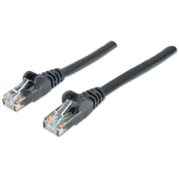 Intellinet 342032 Network Patch Cable, Cat6, 0.5m, Black, CCA, U/U...