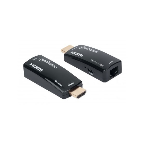 Manhattan 207539 1080p@60Hz Compact HDMI over Ethernet Extender Ki...