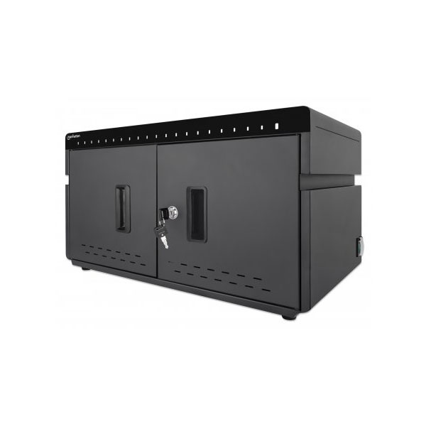 Manhattan 715959 iPad to 11" 20-bay Charging Cabinet Desktop via U...
