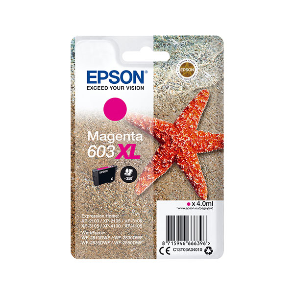 Original Epson 603XL High Capacity Magenta Ink Cartridge (C13T03A34010) - Image 13