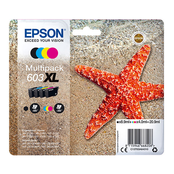 Original Epson 603XL High Capacity Ink Cartridge Multipack (C13T03A64010) - Image 22