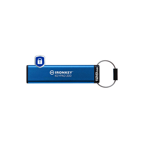 Kingston Technology IKKP200/128GB IronKey 128GB Keypad 200, FIPS 1...