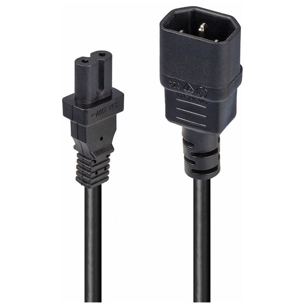Lindy 30311 1m IEC C14 to IEC C7 (Figure 8) Power Cable