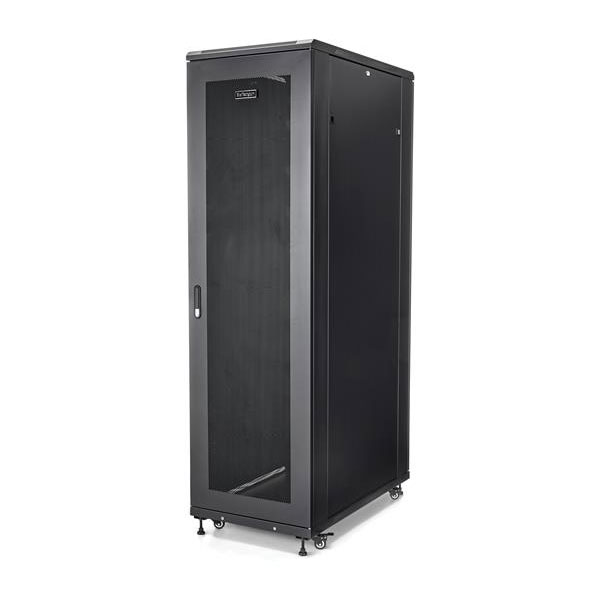 StarTech.com RK4236BKB 4-Post 42U Server Rack Cabinet, 19" Data Ra...