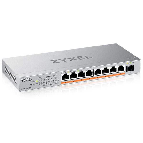 Zyxel XMG-108HP-GB0101F XMG-108HP Unmanaged 2.5G Ethernet (100/100...