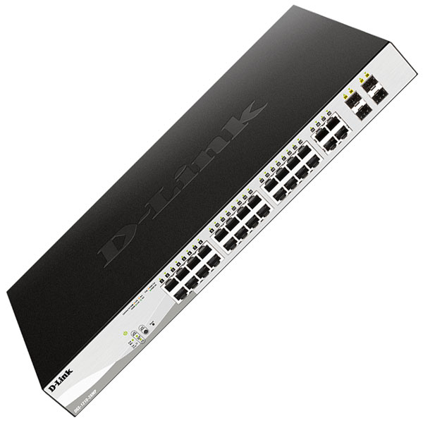 D-Link DGS-1210-28P 28-Port Gigabit PoE Smart Managed Switch inclu...