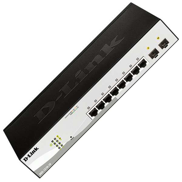 D-Link DGS-1210-10 10-Port Gigabit Smart Managed Switch with 2 SFP...