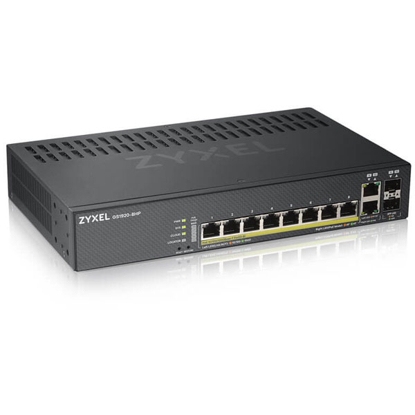 Zyxel GS1920-8HPV2-GB0101F GS1920-8HPv2 Managed L2/L3/L4 Gigabit E...