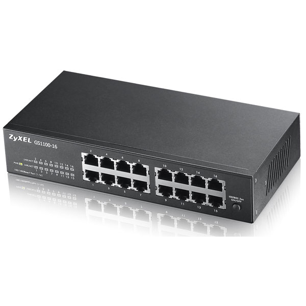 Zyxel GS1100-16-GB0103F GS1100-16 Unmanaged Gigabit Ethernet (10/1...