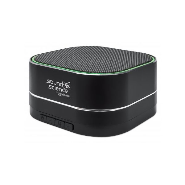 Manhattan 164993 Metallic Bluetooth Speaker, Microphone, FM Radio,...