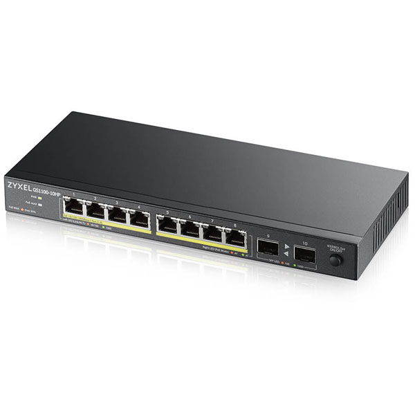 Zyxel GS1100-10HP-GB0102F GS1100-10HP v2 Unmanaged Gigabit Etherne...