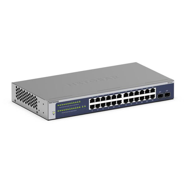 NETGEAR GS724T-600EUS GS724Tv6 Managed L2+/L3 Gigabit Ethernet (10...