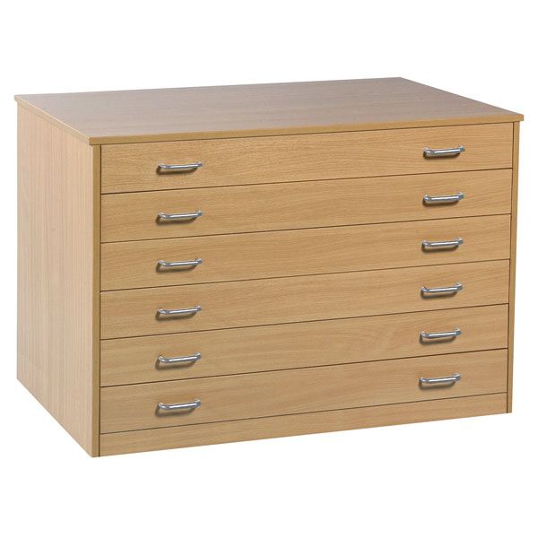 Monarch 6 Drawer Plan Chest With Drawer Stops Rapid Online