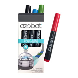 Ozobot Washable Color Code Markers for Evo and Bit Pack of 4