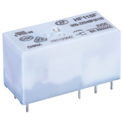 Hongfa HF115F/005-2ZS4BF PCB Relay 5VDC DPDT 8A