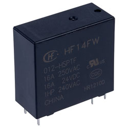 Hongfa HF14FW/012-HSPTF PCB Relay 12VDC SPST-NO 20A