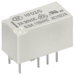 Hongfa HFD3/005 PCB Signal Relay 5V DC DPDT 2A