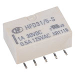 Hongfa HFD31/5-S 5 Volt Coil, DPDT , Fully Sealed, 2A, SMT Type, AgNi+Au