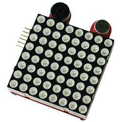 Olimex MSP430-LED8x8BOOSTER MSP430 TI Launchpad 8x8 LED Matrix, Mic and Buzzer