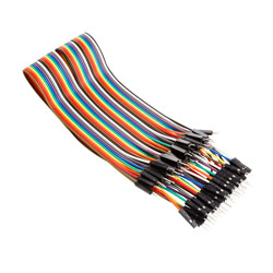 Whadda WPA413 40 Pins 30 Cm Male To Male Jumper Wire (Flat Cable)