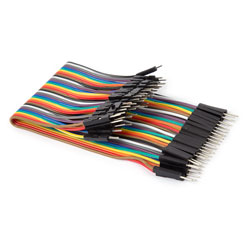 Whadda WPA427 40 Pins 15 Cm Male To Male Jumper Wire (Flat Cable)