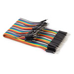 Whadda WPA427 40 Pins 15 Cm Male To Male Jumper Wire (Flat Cable)