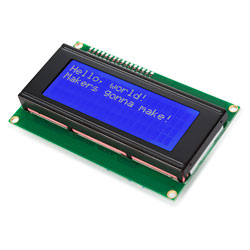 Whadda WPI450 I²C 20X4 Blue Lcd Module