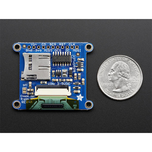 Adafruit 1673 OLED Breakout Board 16bit Colour 1.27in. with microSD