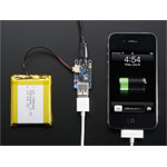 Adafruit 1944 PowerBoost 500 USB Charger Recharge/Boost 3.7V Li-Po to 5V @500mA+