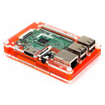 Pimoroni PIM165 Pibow 3 Coupé Tangerine Case for Raspberry Pi (Pi 2 & 3)