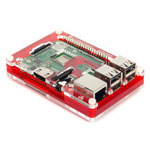 Pimoroni PIM341 Pibow 3 Coupé Red Case for Raspberry Pi (Pi 2, 3, & 3B+)
