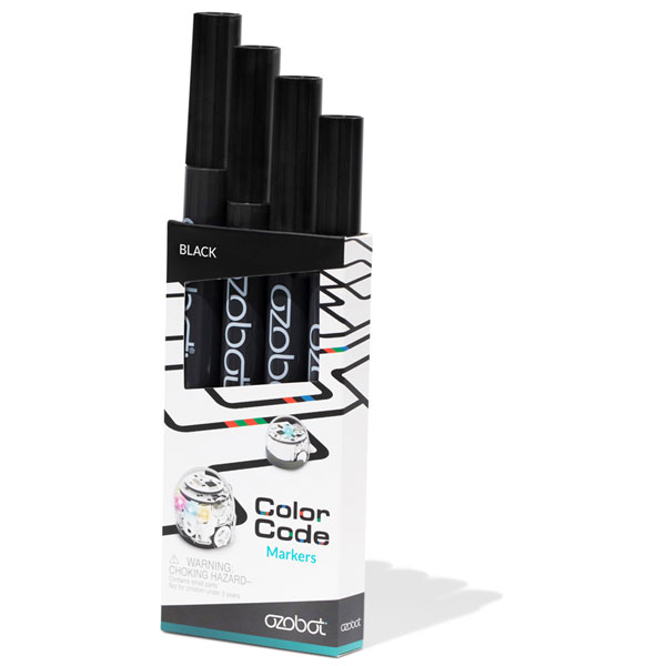  50001BKM Ozobot Line Following Markers 4-pack - Washable