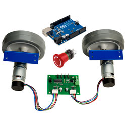 Eurobot Kit Includes 12V Drive System, Arduino and Emergency Stop Switch