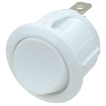 SCI R13-112A5 WHITE SPST On Off Switch Circular Rocker
