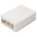 Raspberry Pi 3 Model B+ Case with Cooling Fan - White