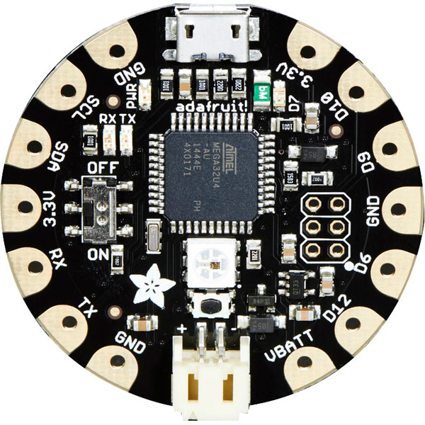 Image of Adafruit 659 FLORA Wearable Electronics Board Arduino Compatible