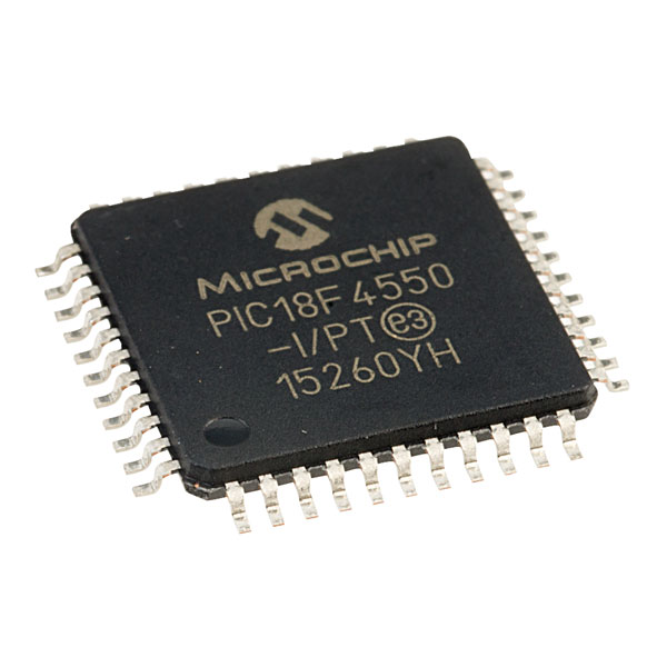 Microchip PIC18F4550-I/PT 8-bit Microcontroller 48MHz TQFP44 | Rapid Online