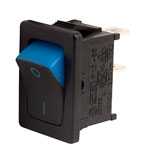 SCI R13-66A3 BLUE SPST Blue 'visible On' Rocker Switch