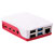 Raspberry Pi 4 Model B Official Case, Plastic, Red/White