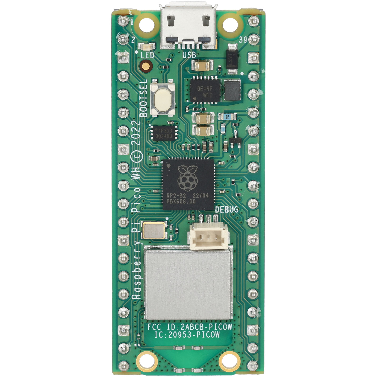 Raspberry Pi SC0919 Pico WH 2MB 32-Bit SoC | Rapid Electronics