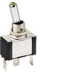 TruComponents 751494 Toggle switch Illuminated Off/On SPST Quick Connect