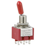TruComponents 751506 Toggle switch Panel Mount On/On DPDT Solder Terminal
