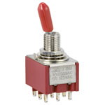 TruComponents 751508 Toggle switch Panel Mount On/On 3PDT Solder Terminal