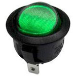 TruComponents 751572 Rocker switch,Off/On,SPST,Illuminated,Quick Connect