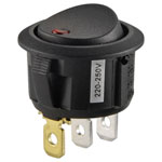 TruComponents 751573 Rocker switch,Off/On,SPST,Illuminated,Quick Connect