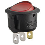 TruComponents 751577 Rocker switch,Off/On,SPST,Illuminated,Quick Connect