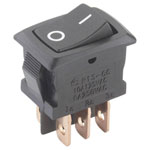 TruComponents 751589 Rocker switch,Panel Mount,On/On,DPDT,Quick Connect