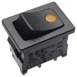 TruComponents 751590 Rocker switch,Off/On,SPST,Illuminated,Quick Connect