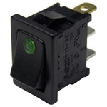 TruComponents 751591 Rocker switch,Off/On,SPST,Illuminated,Quick Connect